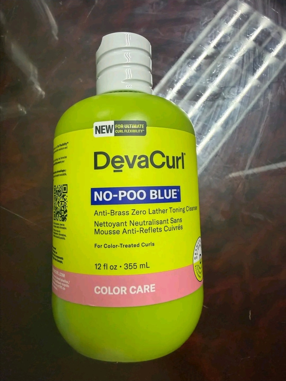 DevaCurl No-Poo Blue Toning Cleanser ANTI BRASS For Blondes Highlights And Gray